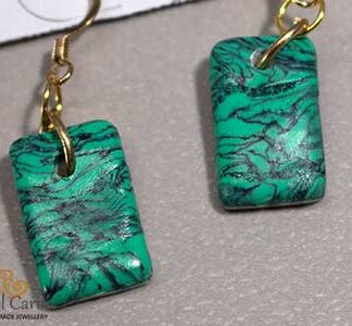 Faux Turquoise Earrings  - Polymer Clay